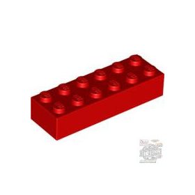 Lego Brick 2 X 6, Red