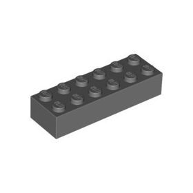 Lego Brick 2 X 6, Dark bluish gray