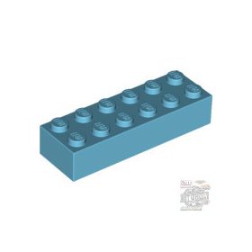 Lego Brick 2 X 6, Medium azure