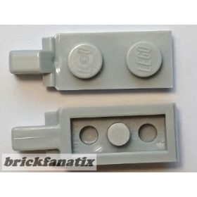 Lego PLATE 1X2 W/STUB VERTICAL/ENDL, Light gray