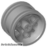 Lego Wheel 30.4mm D. x 20mm with 3 Pin Holes, Light gray