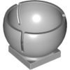 Lego Cylinder Hemisphere 3 x 3 Ball Turret Socket with 2 x 2 Base, Light bluish gray