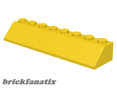 Lego Roof Tile 2X8/45°, Yellow