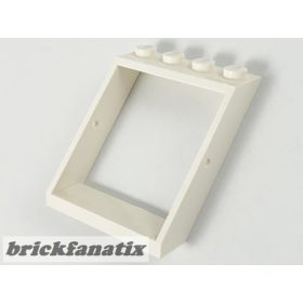 Lego Window 4 x 4 x 3 Roof, White