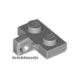   Lego Hinge Plate 1 x 2 Locking with 1 Finger on Side with Bottom Groove, Light grey