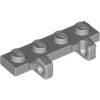 Lego Hinge Plate 1 x 4 Locking Dual 1 Finger on Side, Light bluish gray