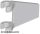 Lego Flag 2 x 2 Trapezoid, Light bluish gray