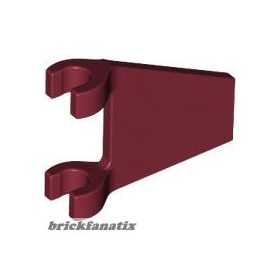 Lego Flag 2 x 2 Trapezoid, Dark red