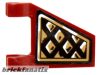 Lego Flag 2 x 2 Trapezoid with Black and Gold Diamonds Pattern Model Right Side (Sticker) - Set 70732