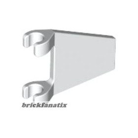 Lego Flag 2 x 2 Trapezoid, White