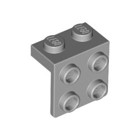 Lego Bracket 1 x 2 - 2 x 2, Light bluish gray