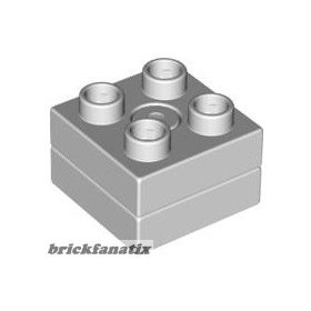   Lego Duplo Turntable Swivel 2 x 2 with Square Top, very light bluish gray