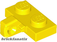Lego Hinge Plate 1 x 2 Locking with 1 Finger on Side without Bottom Groove, Bright yellow