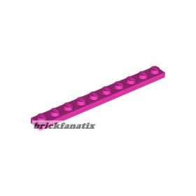 Lego Plate 1 x 10, Magenta