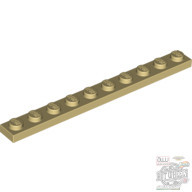 Lego Plate 1x10, Tan