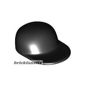 Lego figura Headgear Cap - Long Flat Bill, Black