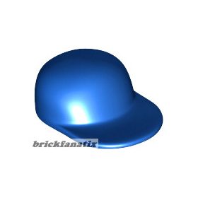 Lego figura Headgear Cap - Long Flat Bill, Blue