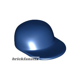 Lego figura Headgear Cap - Long Flat Bill, Dark blue
