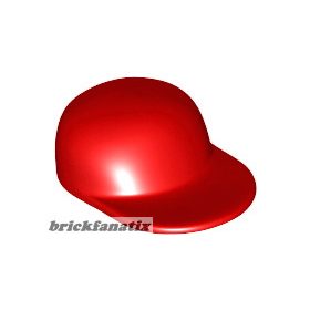 Lego figura Headgear Cap - Long Flat Bill, Red