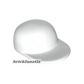 Lego figura Headgear Cap - Long Flat Bill, White