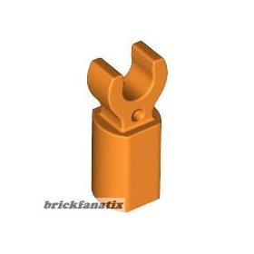 Lego HOLDER Ø3.2 W/TUBE Ø3.2 HOLE, Bright orange