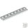 Lego Plate, Modified 1 x 8 with Door Rail, White