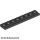 Lego PLATE 1X8 WITH RAIL, Black