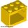 Lego Container, Cupboard 2 x 3 x 2 - Solid Studs, Yellow