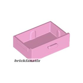 Lego Container, Cupboard 2 x 3 Drawer, Bright pink