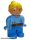 Lego Duplo Figure Female, Wendy in Worker Outfit, Medium Blue Top