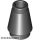 Lego Cone 1 x 1 with Top Groove, Black