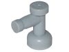 Lego Tap 1 x 1 without Hole in Nozzle End, Light grey