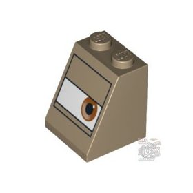 Lego Roof Tile 2X2X2/65 Deg.No.12, Dark tan