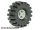 Lego Wheel 8mm D. x 6mm with Black Tire 21mm D. x 9mm Offset Tread Medium (4624 / 4084), Light bluish gray