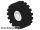 Lego Wheel 8mm D. x 6mm with Black Tire 21mm D. x 9mm Offset Tread Medium (4624 / 4084), White