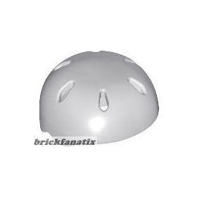   Lego Minifigure, Headgear Helmet Sports with Vent Holes, Light gray