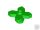 Lego Flower 2 x 2 Leaves, Bright green