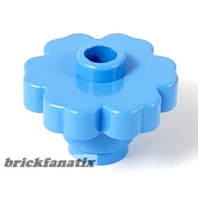 Lego Plant Flower 2 x 2 Rounded - Open Stud, Medium blue