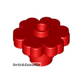 Lego Plant Flower 2 x 2 Rounded - Open Stud, Red