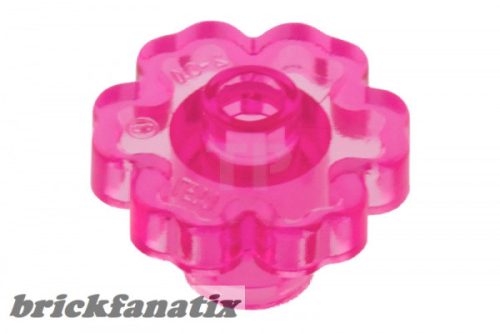 Lego Plant Flower 2 x 2 Rounded - Open Stud, Transparent pink