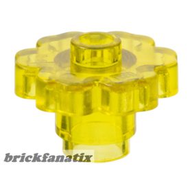   Lego Plant Flower 2 x 2 Rounded - Open Stud, Transparent yellow