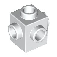 Lego BRICK 1X1 W. 4 KNOBS, White