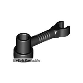   Lego Bar 1 x 3 with Clip and Stud Receptacle (Robot Arm), Black