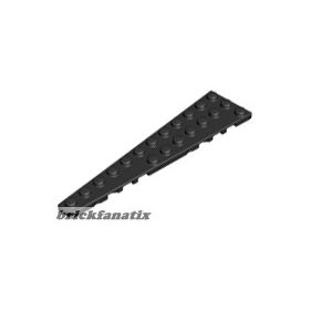 Lego Wedge, Plate 12 x 3 Left, Black