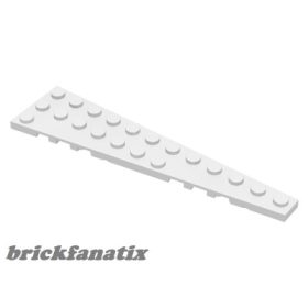 Lego Wedge, Plate 12 x 3 Right, White