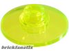 Lego Dish 2 x 2 Inverted (Radar), Transparent neon green