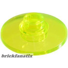 Lego Dish 2 x 2 Inverted (Radar), Transparent neon green