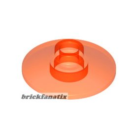 Lego Dish 2 x 2 Inverted (Radar), Transparent neon orange