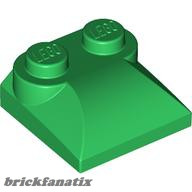 Lego PLATES W. BOWS 2X2, Green