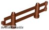 Lego Duplo Fence 1 x 10 x 2, Interlocking, Reddish brown